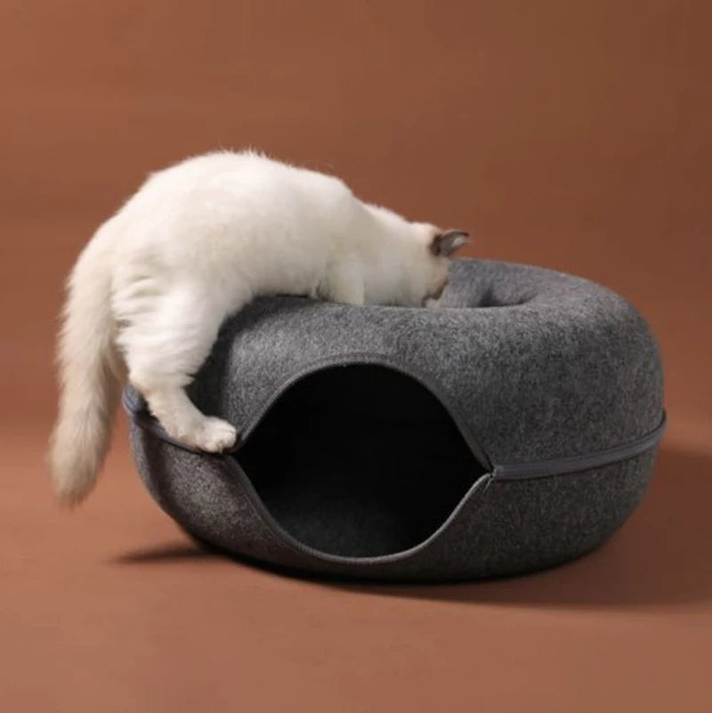 Donut Cat Tunnel Bed