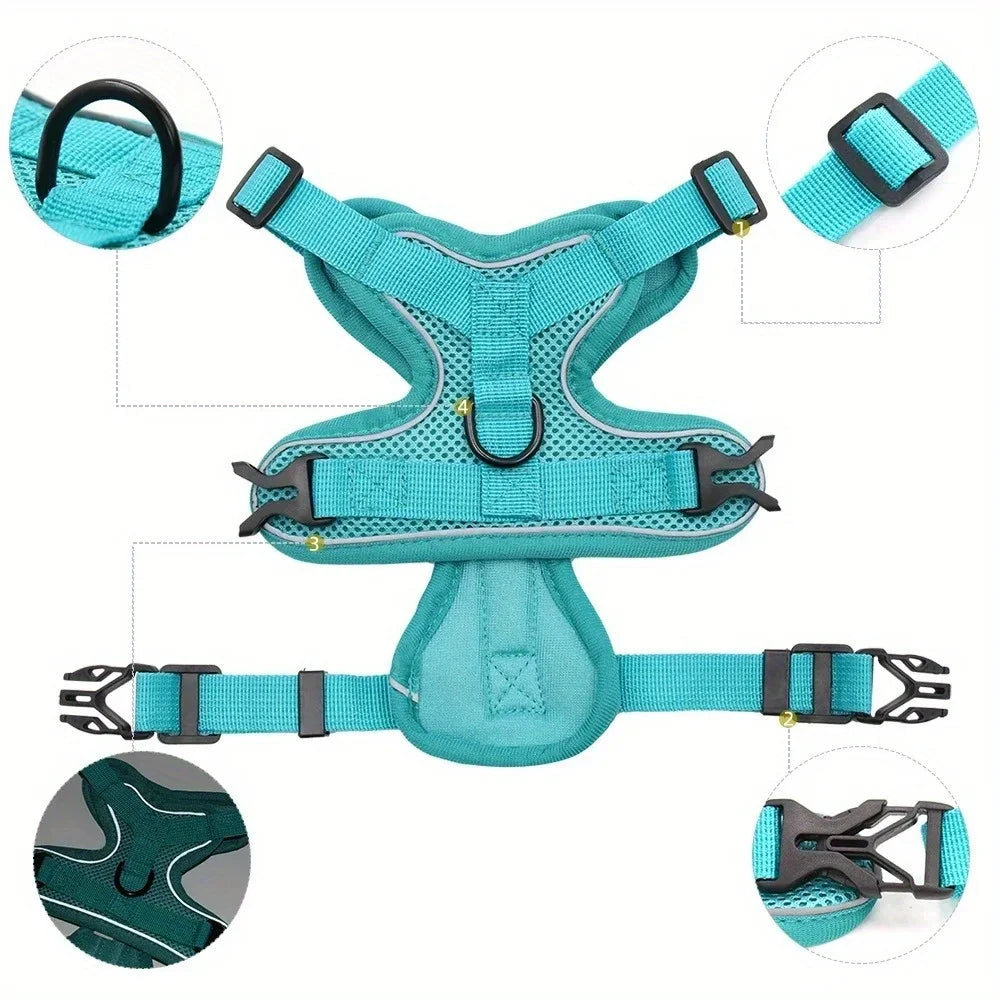 No-Pull Reflective Harness Set