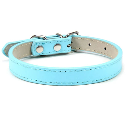 Soft Leather Solid Collar