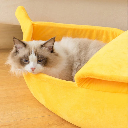 Banana Cozy Cat Mat Beds
