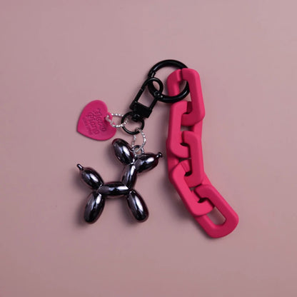 Y2K Balloon Dog Keychain