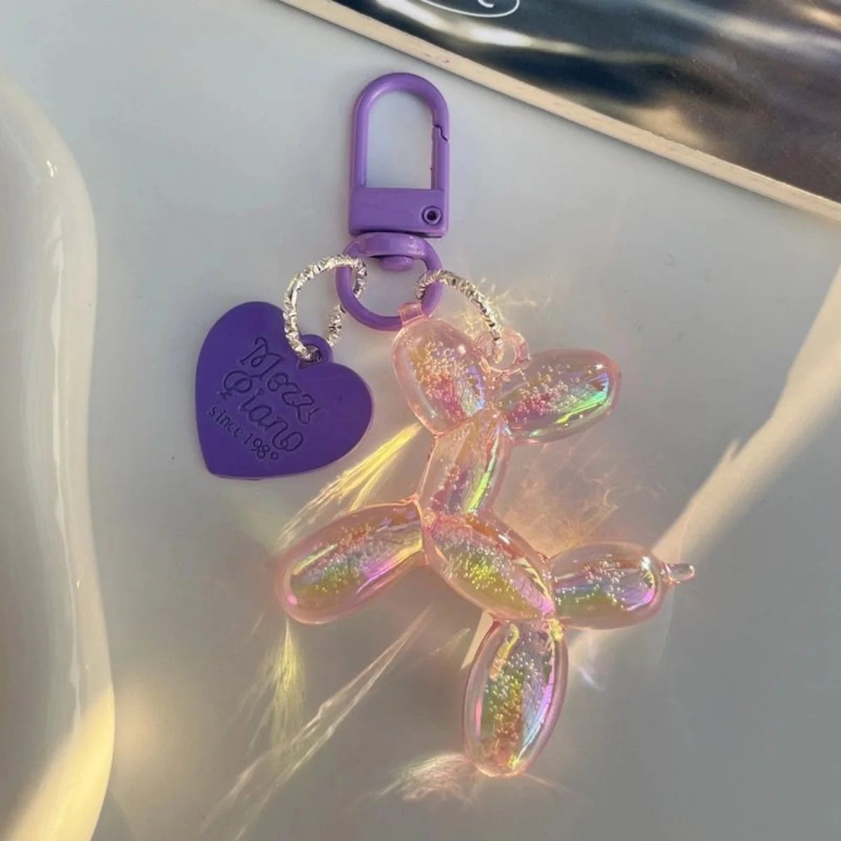 Y2K Balloon Dog Keychain 1