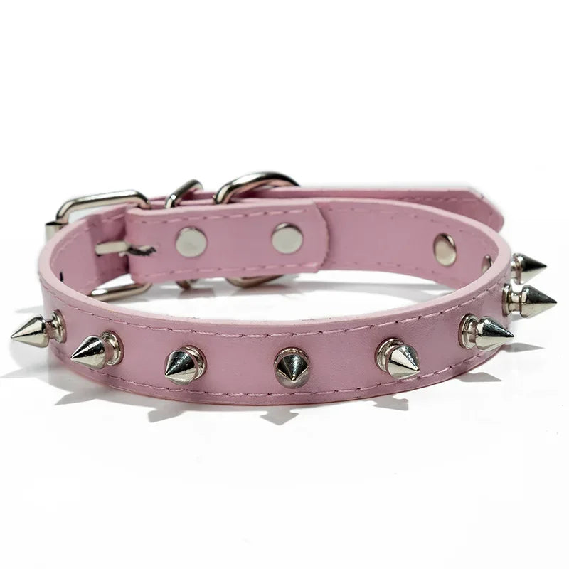 Spiked Leather Collar