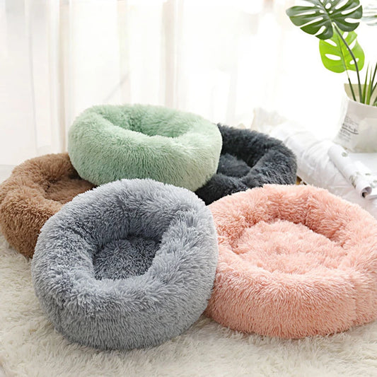 Round Plush Bed