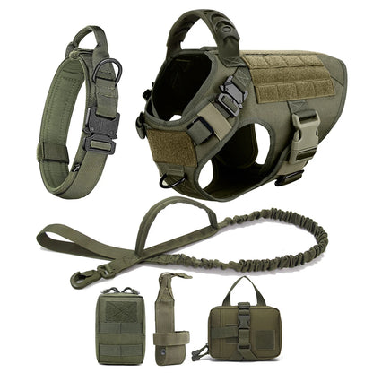 Military Tactical Dog Harness Set 3
