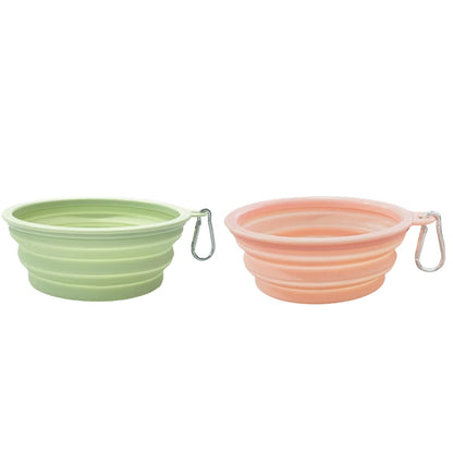 2PCS Collapsible Silicone Bowls with Carabiner
