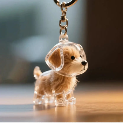 Dog Hair Storage Pendant Keychain