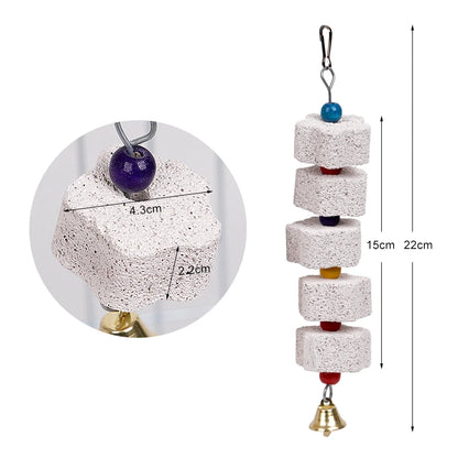 Bird Calcium Stone with Bells