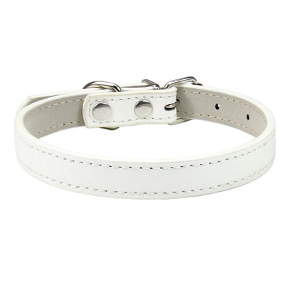 Soft Leather Solid Collar