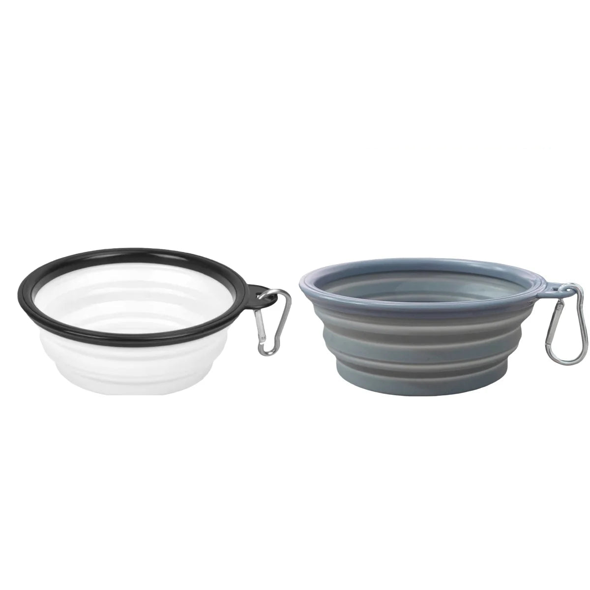2PCS Collapsible Silicone Bowls with Carabiner