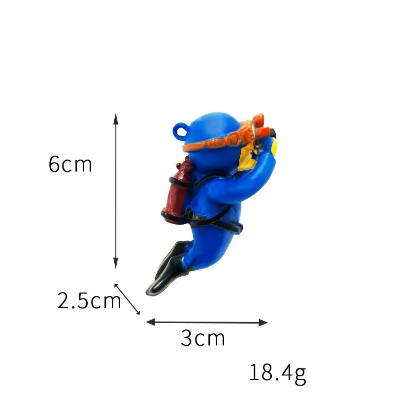 Divers Aquarium Figures