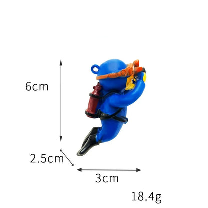 Divers Aquarium Figures