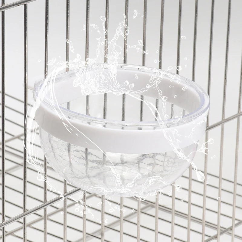 Bird Plastic Feeding Bowl