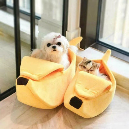 Banana Cozy Cat Mat Beds