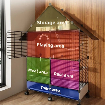 Wire Bird Cage with Storage