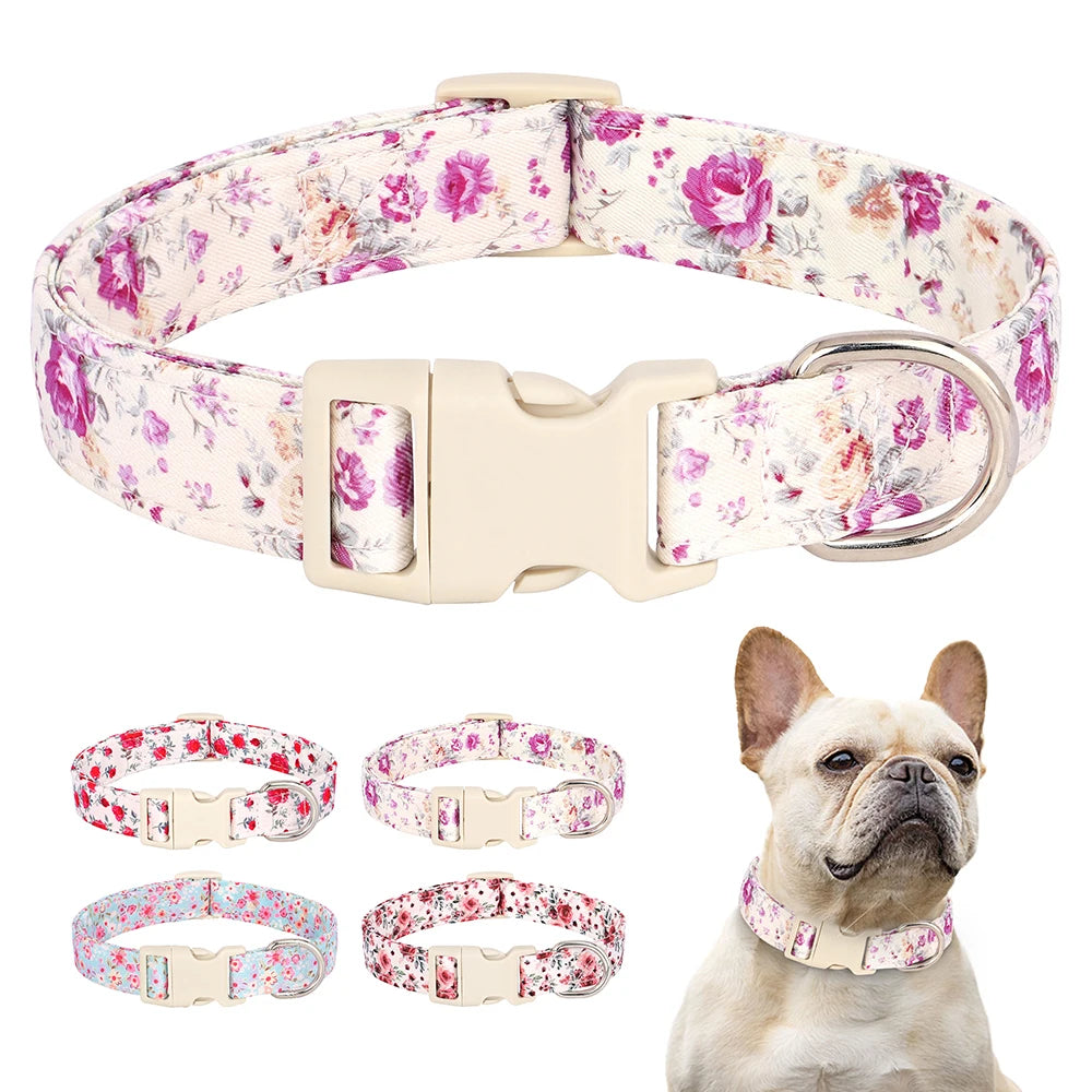 Adjustable Nylon Printed Collar