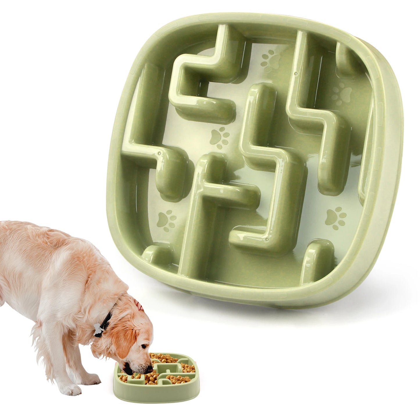 Fun Non-Slip Dog Slow Feeder Bowl