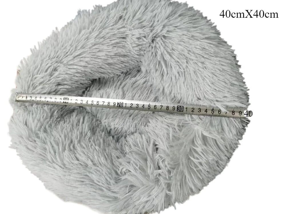 Round Plush Bed