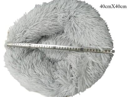 Round Plush Bed