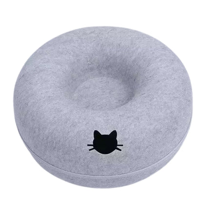 Felt Donut Cat Bed 1
