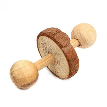 Wooden Rabbit Roller Toy