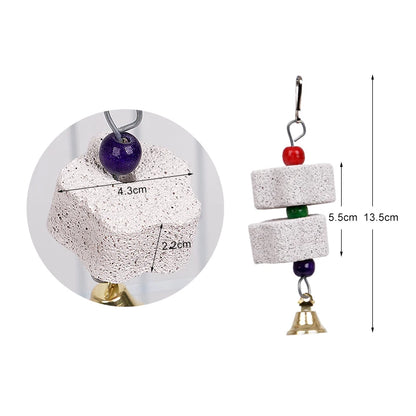 Bird Calcium Stone with Bells