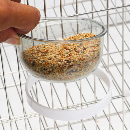 Bird Plastic Feeding Bowl