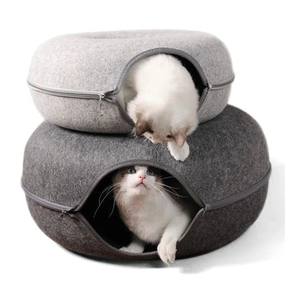 Donut Cat Tunnel Bed