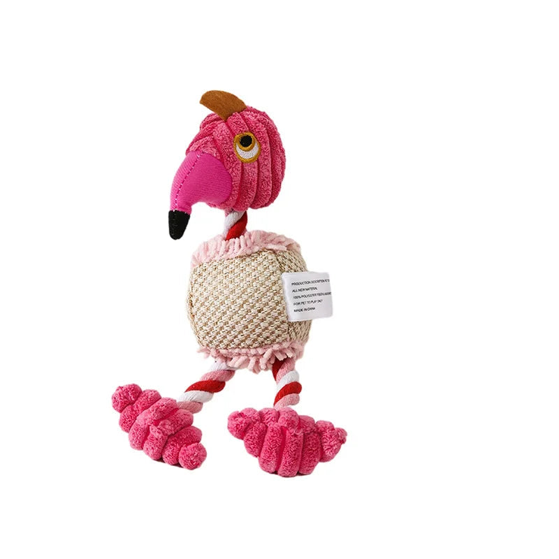 Chew & Squeak Plush Dog Toy