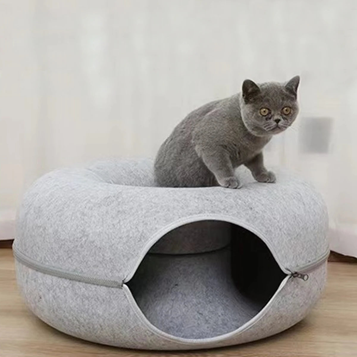 Felt Donut Cat Bed 1