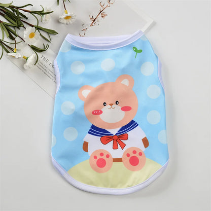 Summer Cartoon Pet Sleeveless Vest