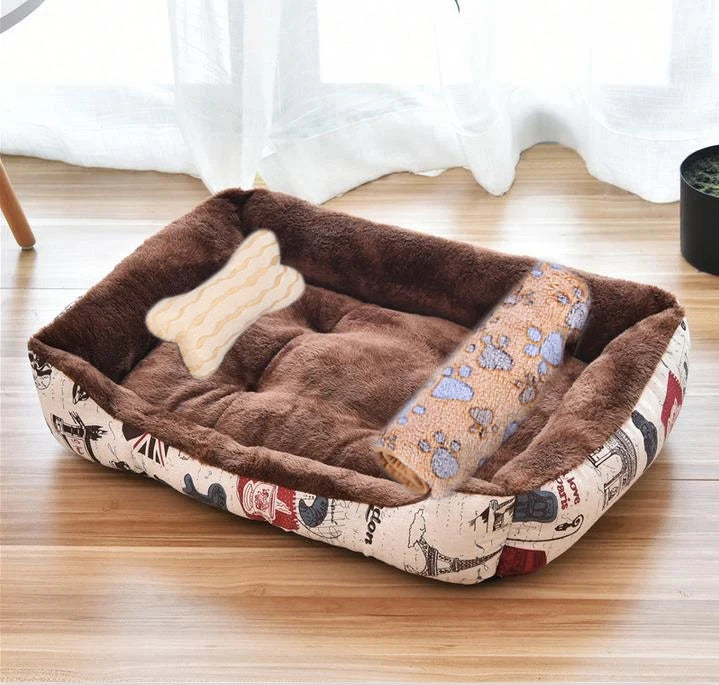 Square Plush Bed 10