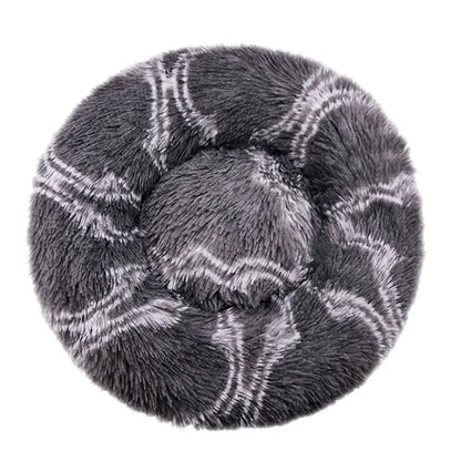 Round Plush Dog & Cat Bed