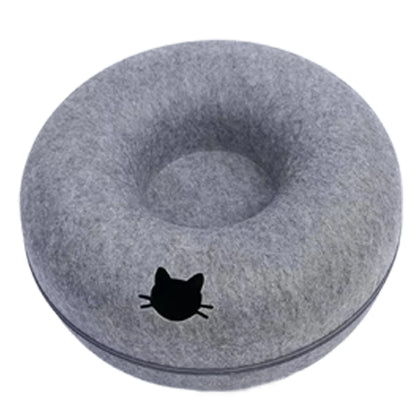 Felt Donut Cat Bed 1