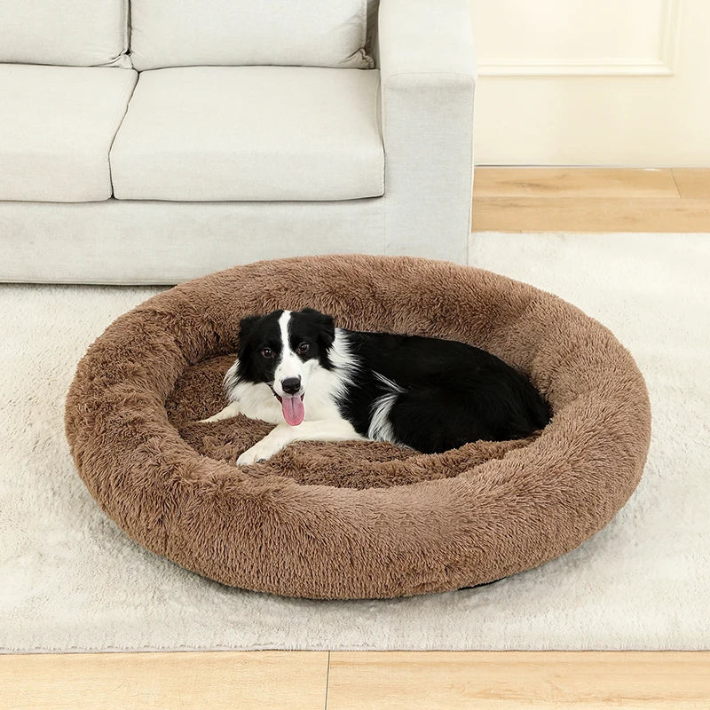 Plush Dog Bed Soft Long Cushion