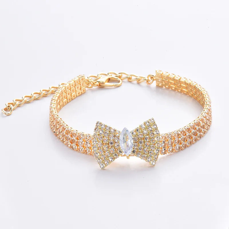 Diamond Bone Pendant Collar