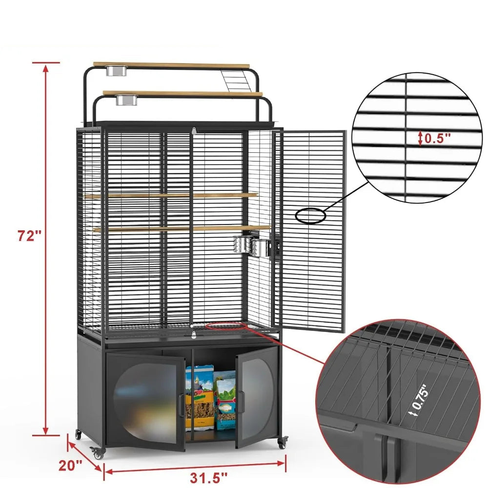 Bird Cage with Play Top