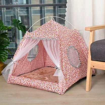 Cat Flower Tent Cave