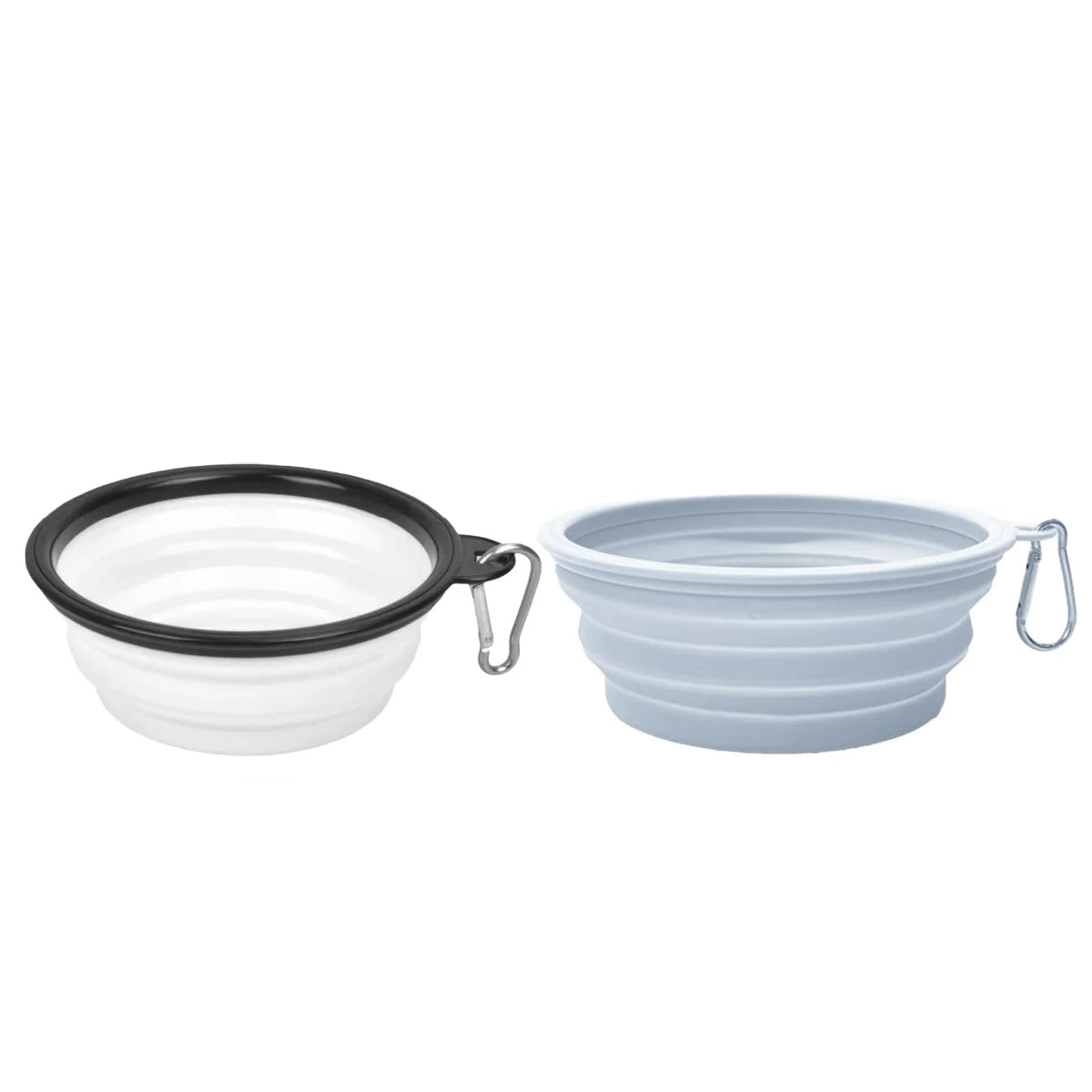 2PCS Collapsible Silicone Bowls with Carabiner