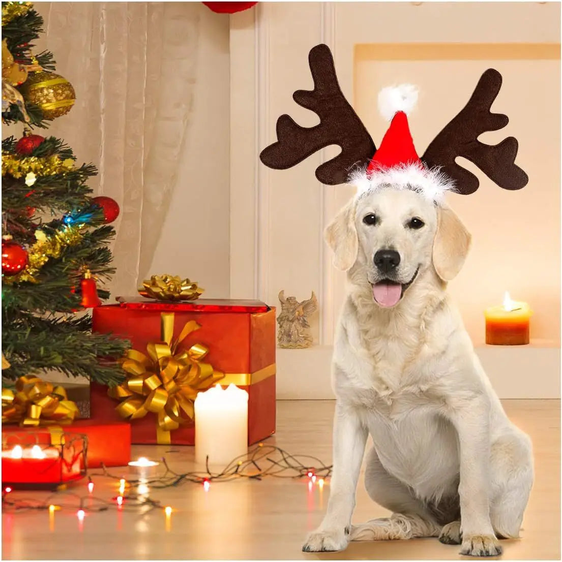 Christmas Pet Antler Headband