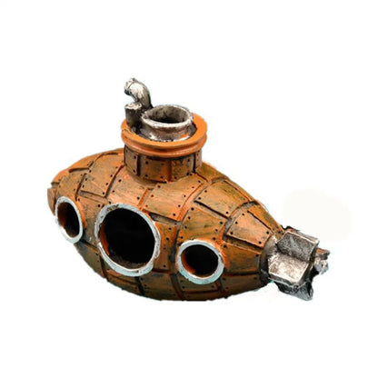 Resin Submarine Aquarium Cave