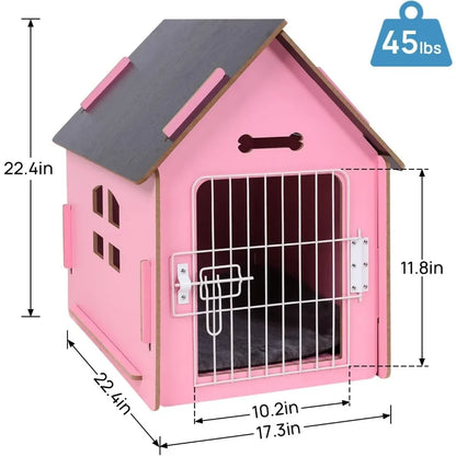 Wooden Kennel with Detachable Roof