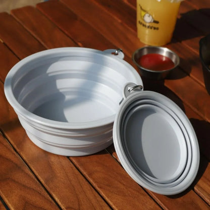 2PCS Collapsible Silicone Bowls with Carabiner