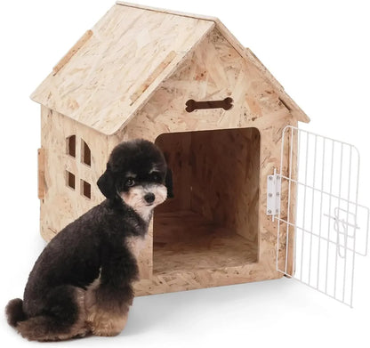 Wooden Kennel with Detachable Roof