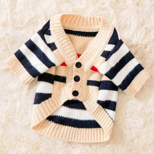 Dog Striped Sweater