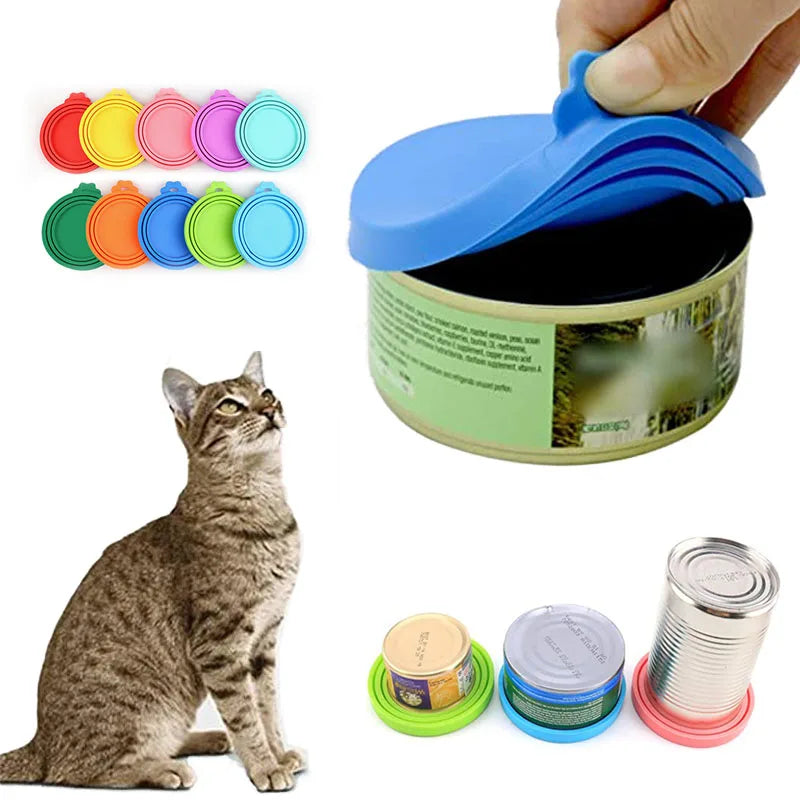 Reusable Pet Can Food Covers 1