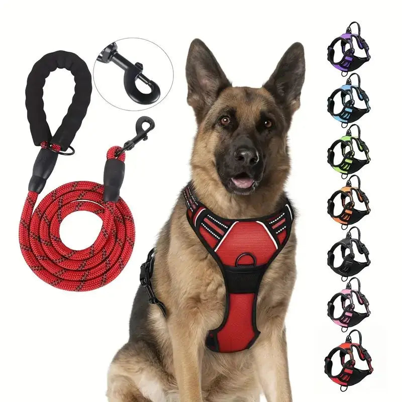 Service Dog Harness – Front Clip, Heavy-Duty & Reflective
