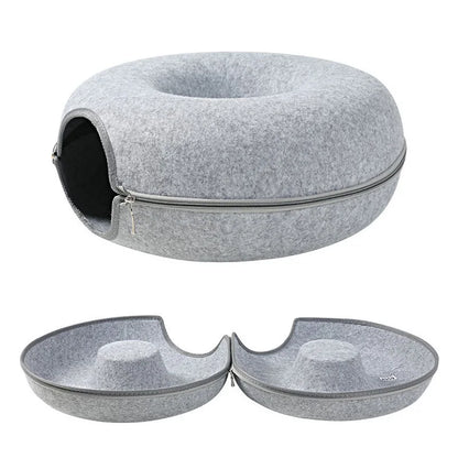 Donut Cat Tunnel Bed