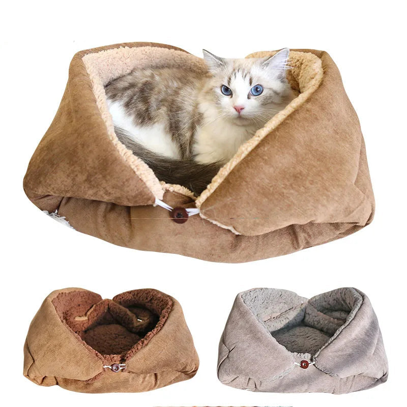Plush Cat Bed Mat