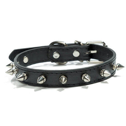 Spiked Leather Collar